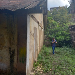Imagens do reservatório antes da reforma feita pela Saneouro