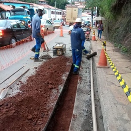 Equipe da Saneouro finaliza as obras da Rua Padre Rolim