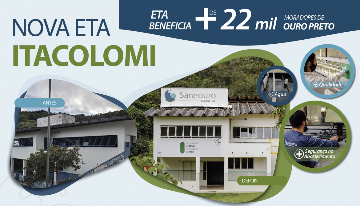 SANEOURO revitaliza Estação de Tratamento de Água do Itacolomi