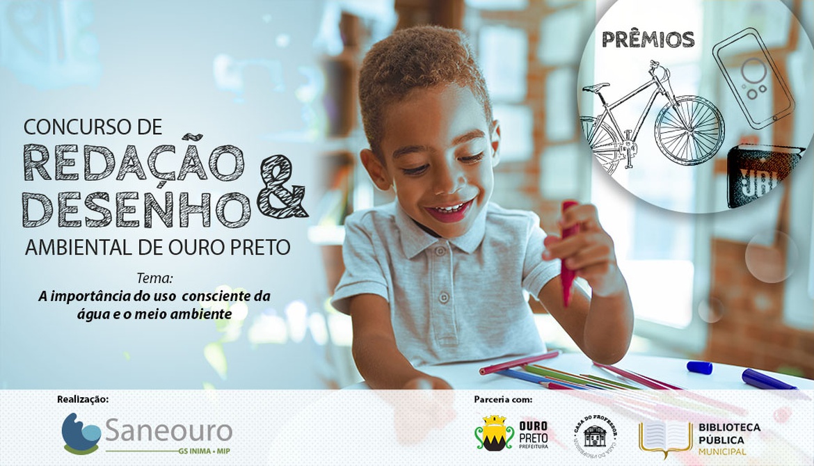 SANEOURO lança I Concurso de Desenho e Redação Ambiental de Ouro Preto