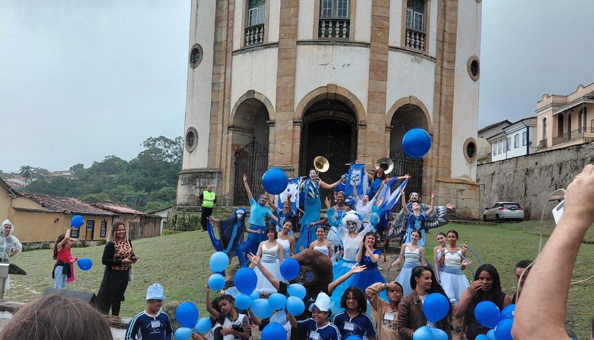 SANEOURO MOVIMENTA CENTRO HISTÓRICO DE OURO PRETO  COM CORTEJO PELO DIA MUNDIAL DA ÁGUA