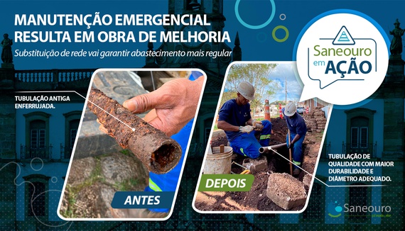 MANUTENÇÃO EMERGENCIAL RESULTA EM OBRA DE MELHORIA PARA ABASTECIMENTO NA BAUXITA